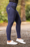 BARE Equestrian Performance Riding Tights - Oxford Navy