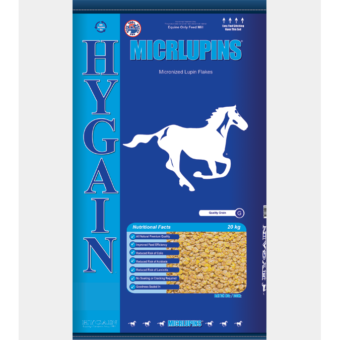 Hygain MicrLupins 20kg-feed-Southern Sport Horses