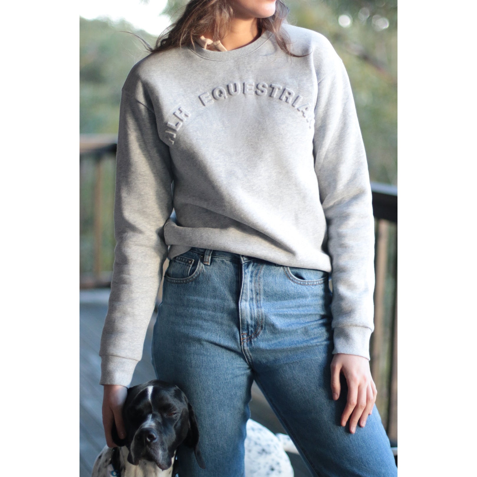 HLH Equestrian Apparel Emboss Crew Sweater
