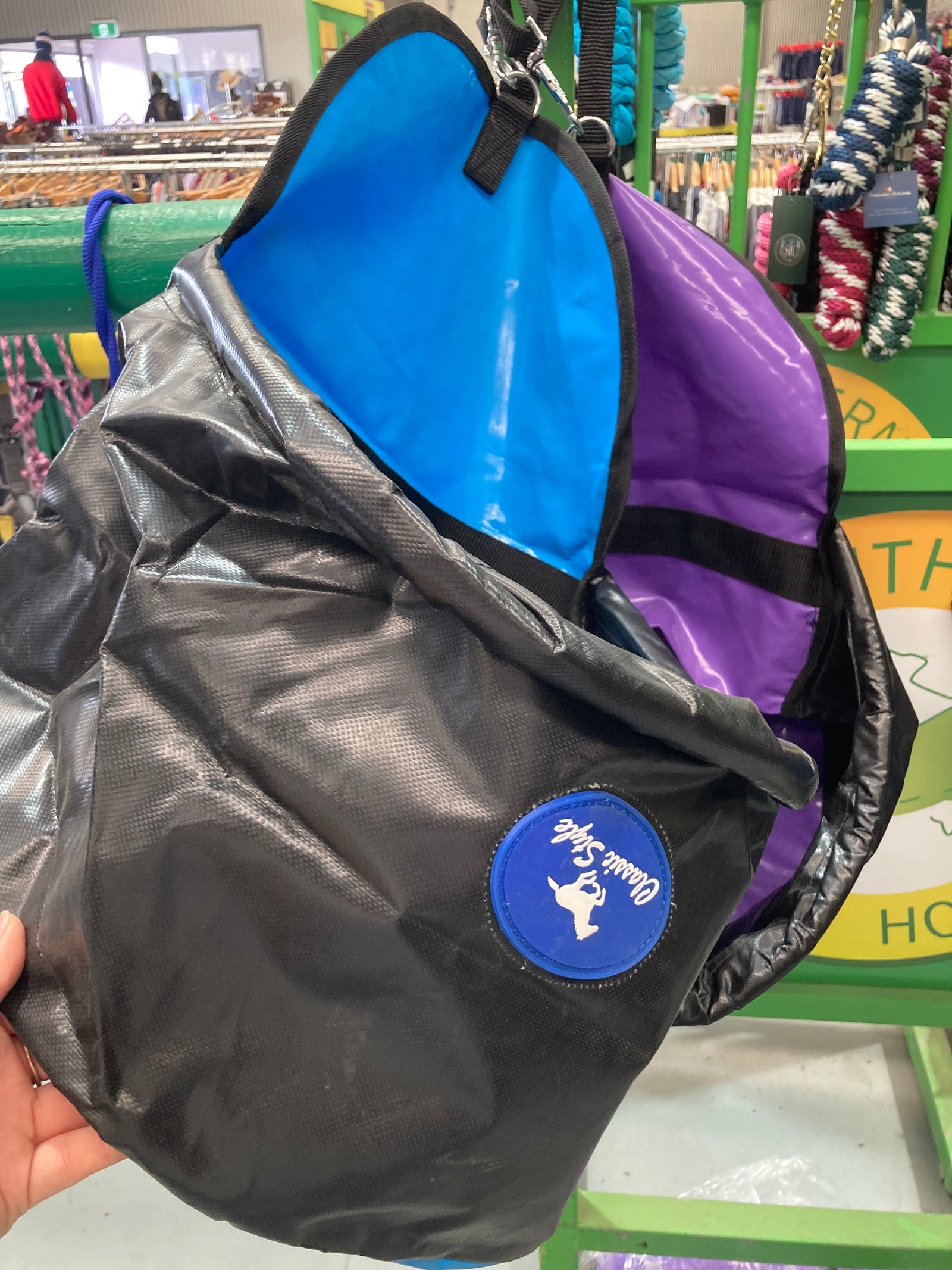Classic style feed bag pvc heavy duty
