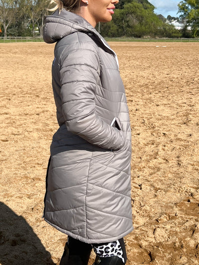 Empire Equestrian Long Quilted Jacket