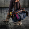 Hairy Pony Navy and Brown Wash Bay Bag