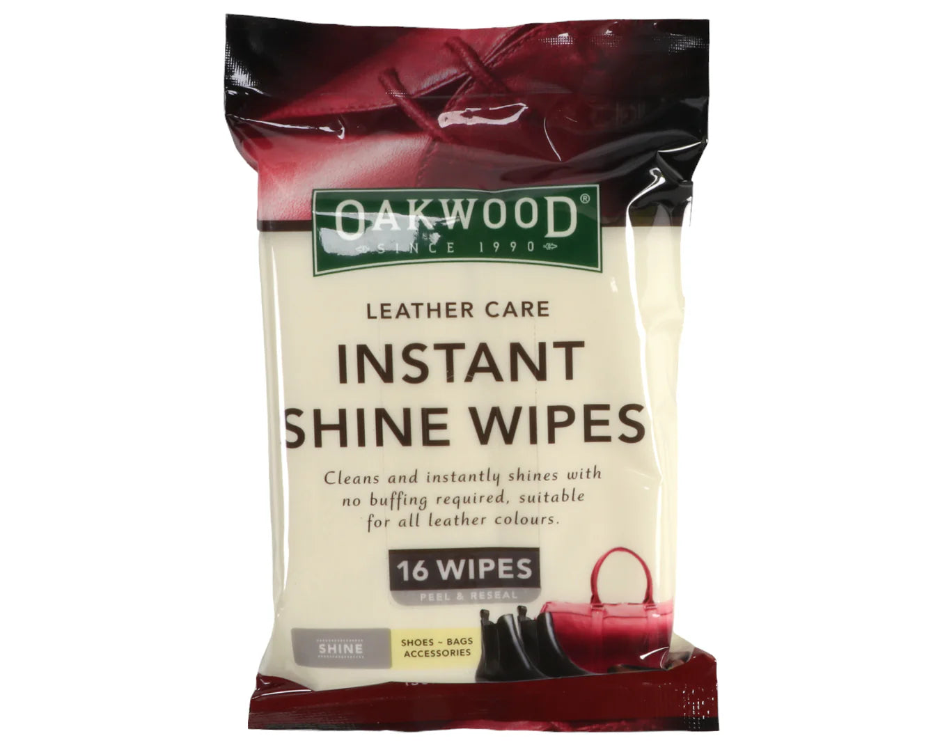 Oakwood Instant Shine Wipes - 16 Pack