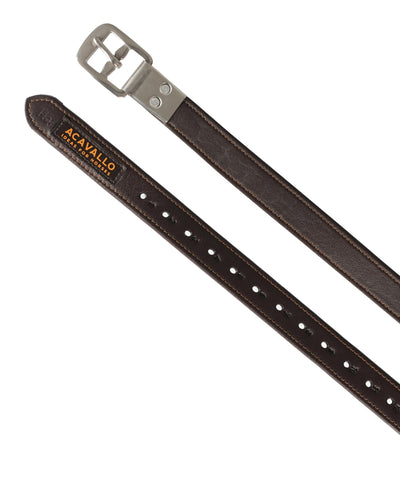 Acavallo Calfskin Shaped Buckle Stirrup Leathers