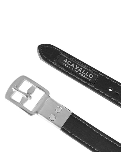 Acavallo Calfskin Shaped Buckle Stirrup Leathers