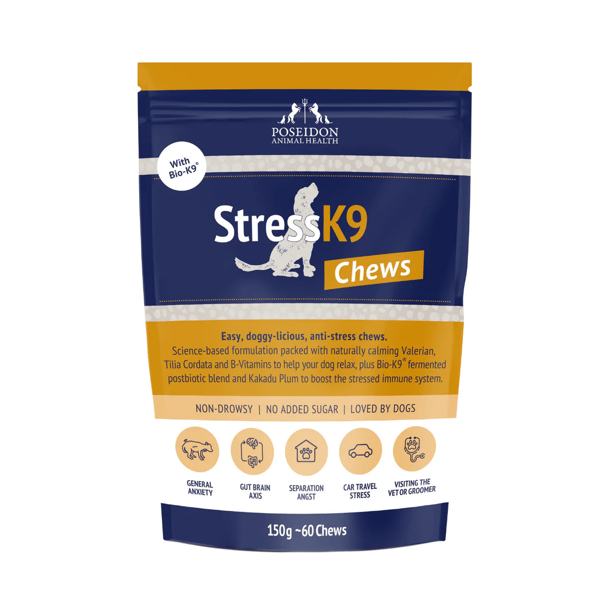 Poseidon K9 Stress 60 chews