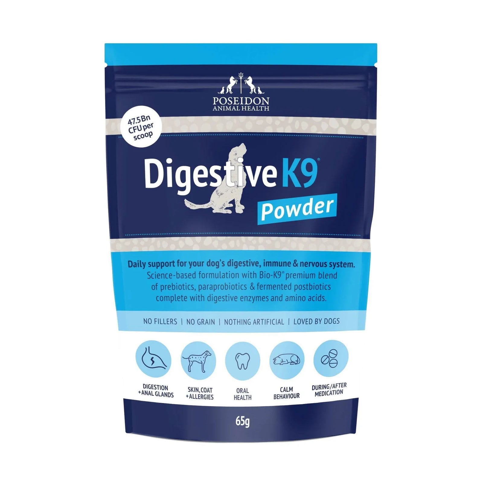 Poseidon K9 Digestive Powder 65g