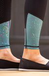BARE Equestrian Performance Riding Tights - Teal Galaxy