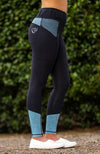 BARE Equestrian Performance Riding Tights - Neon Blue