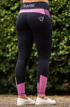 BARE Equestrian Performance Riding Tights - Neon Pink