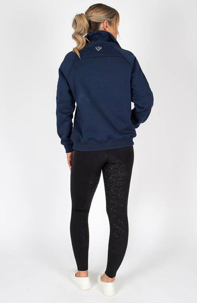 BARE Equestrian Quarter Zip Teddy Pullover Sweater