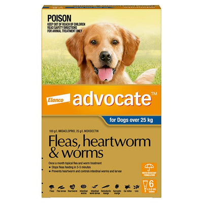 Advocate Fleas, Heartworm & Worms for Dogs