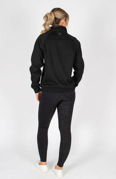 BARE Equestrian Quarter Zip Teddy Pullover Sweater