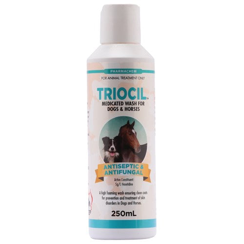 Pharmachem Triocil Medicated Wash for Horses & Dogs 250mL