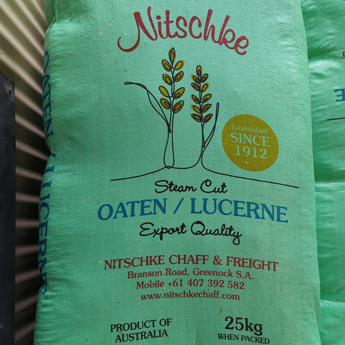 Nitschke Lucerne Oaten Chaff 25kg