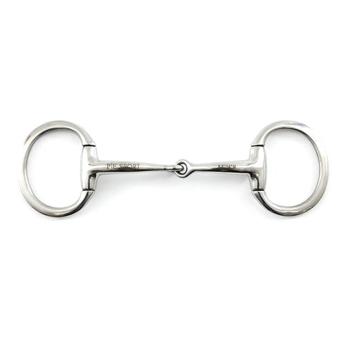 Premier Equine Jointed Flat Ring Eggbutt Snaffle