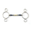 Premier Equine Sweet Iron Two Ring Gag with Brass Alloy Lozenge