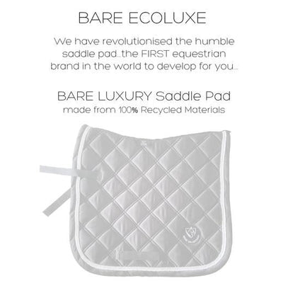 BARE Equestrian ECOLUX - Luxury Dressage Saddle Pad