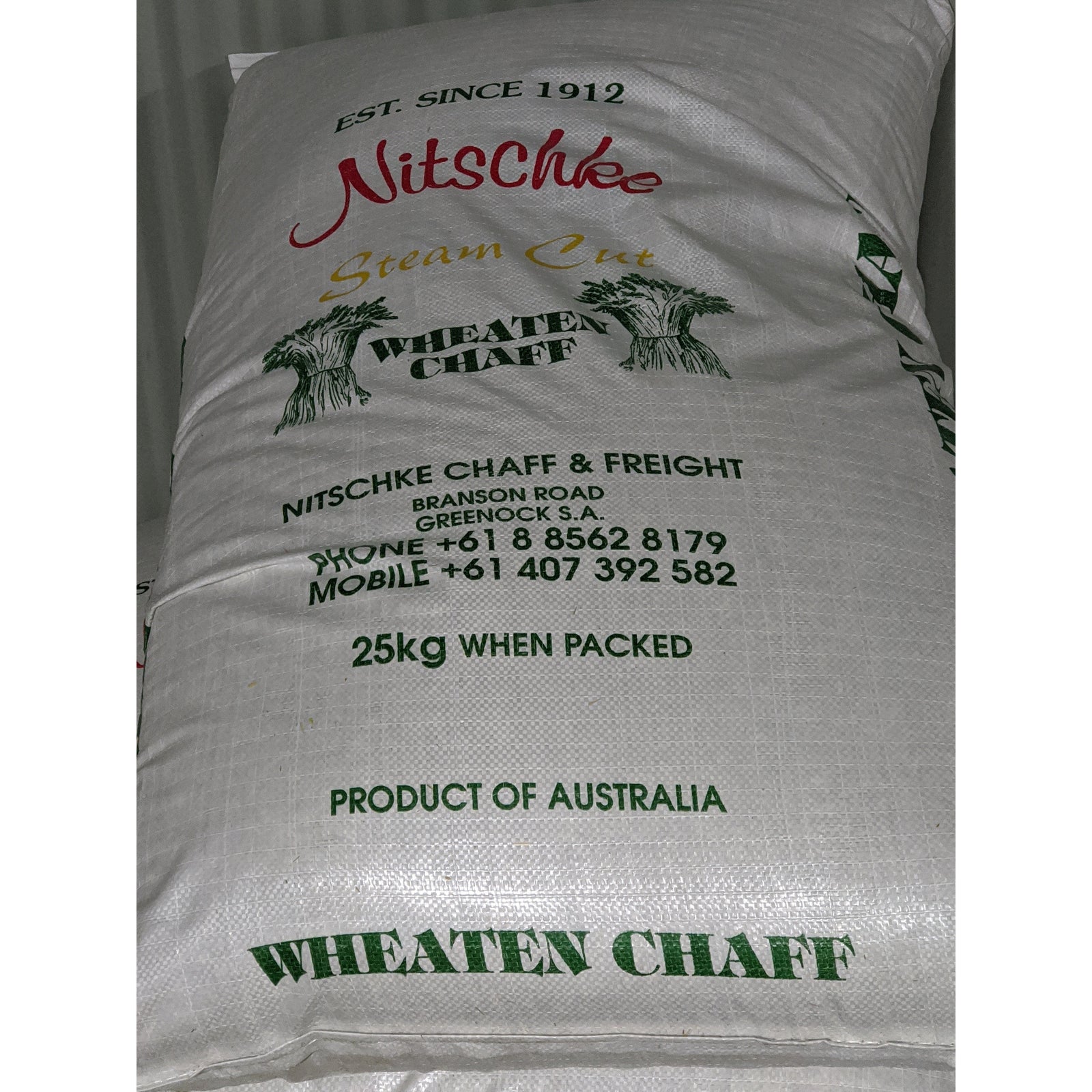 Nitschke Wheaten Chaff 25kg