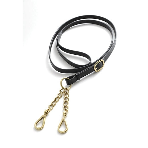 Premier Equine Leather Lead Rein with Chain Coupling