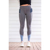BARE Equestrian Performance Riding Tights - Grey Ice Blue