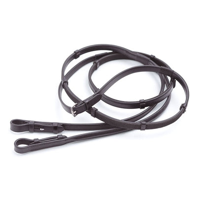 Premier Equine Salvatore Rubber & Leather Grip Reins