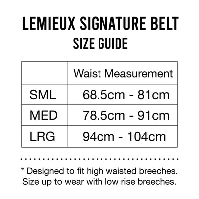 LeMieux Signature Leather Belt