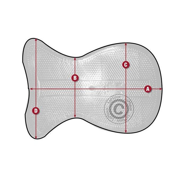 acavallo Gel Pad Close Contact Grip & Memory 1/2 – Marron