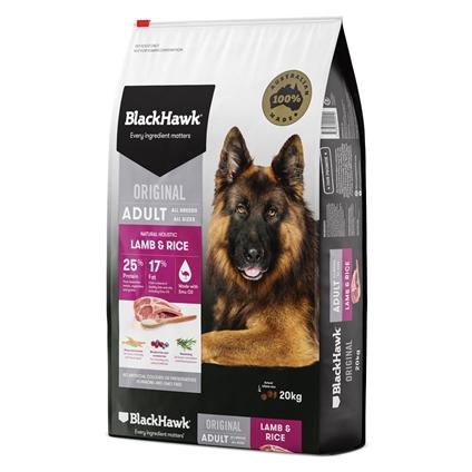 BlackHawk Lamb and Rice 20kg-Dog Food-Southern Sport Horses