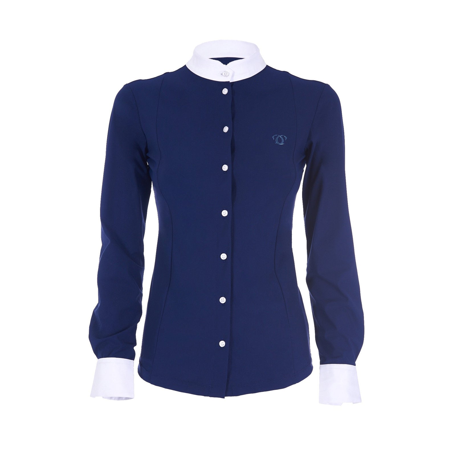 Carma Charriot Longsleeve Show Shirt Dark Blue XS-Show shirt-Southern Sport Horses