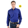 Hard Slog Men's Half Placket Light Cotton Shirt