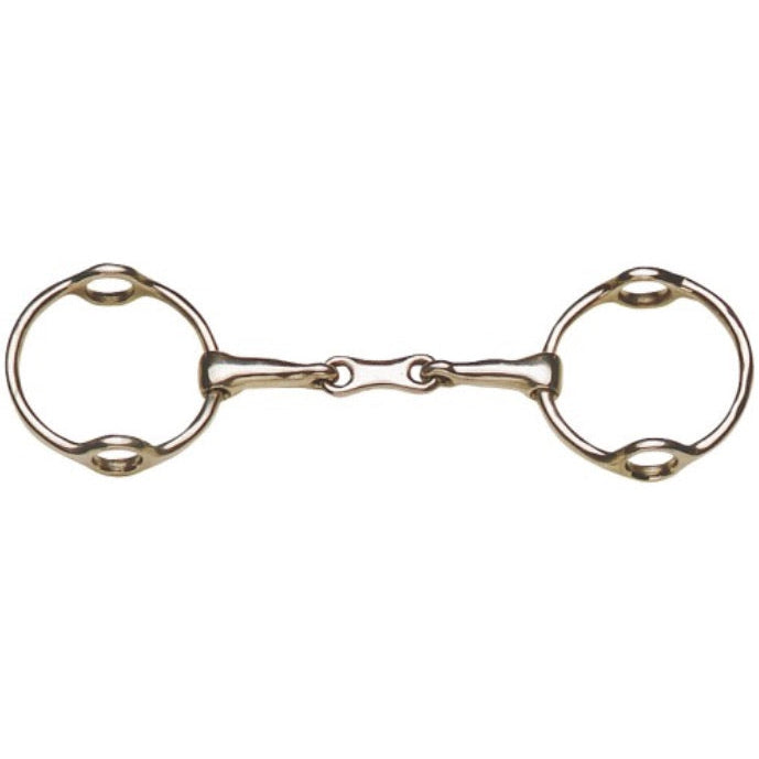 Full Ring Running Gag Snaffle w/French Mouth & 75mm Loose Rings
