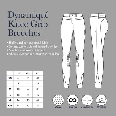 LeMieux Dynamique Knee Grip Breeches-LeMieux-Southern Sport Horses