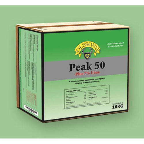 Olsson’s Peak 50 plus 7% Urea - Sheep & Cattle 16kg-Olsson’s-Southern Sport Horses