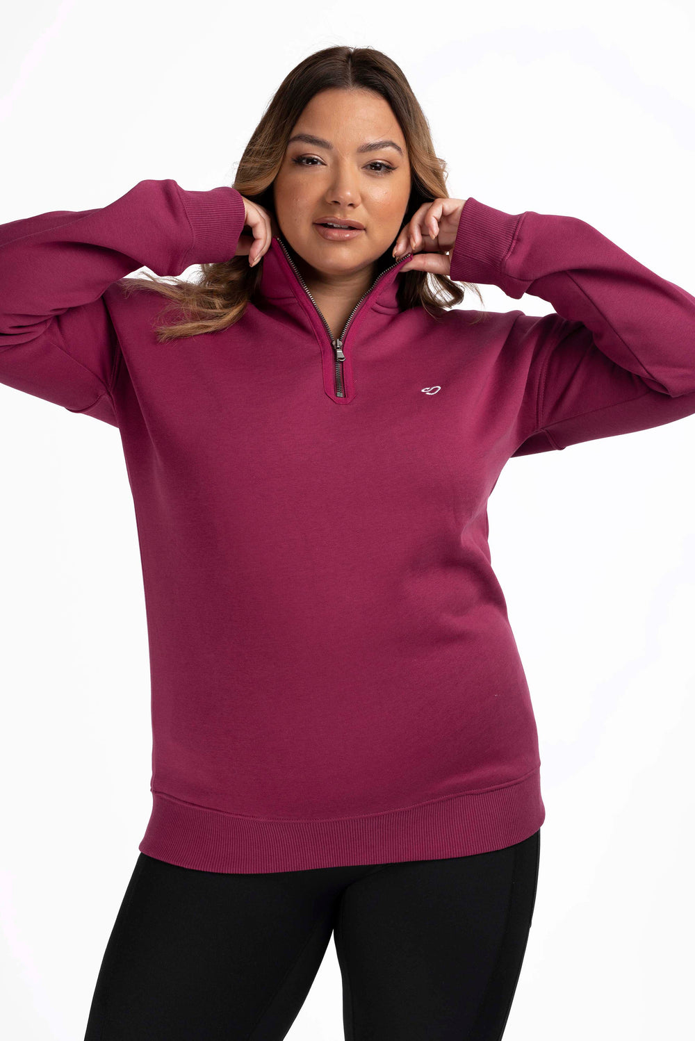 Mocha Ra Mochara Half Zip Sweatshirt