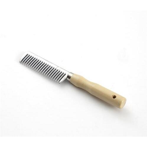 Premier Equine Aluminium Mane Comb with Wooden Handle-grooming product-Southern Sport Horses