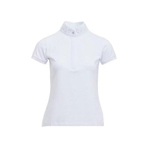 Regina White Competition Shirt Large-Top-Southern Sport Horses